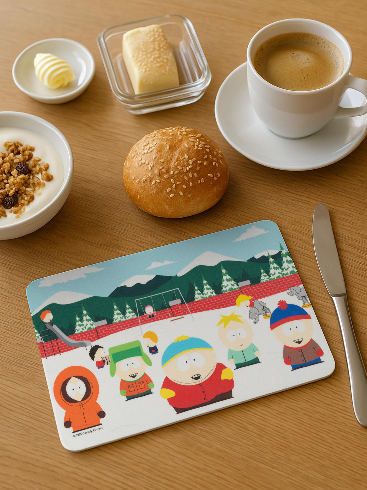 BRETTCHEN South Park Winter Mehrfarbig 14,5 x 23,5 cm - Multicolor, Kunststoff (14.5/23.5cm) - United Labels