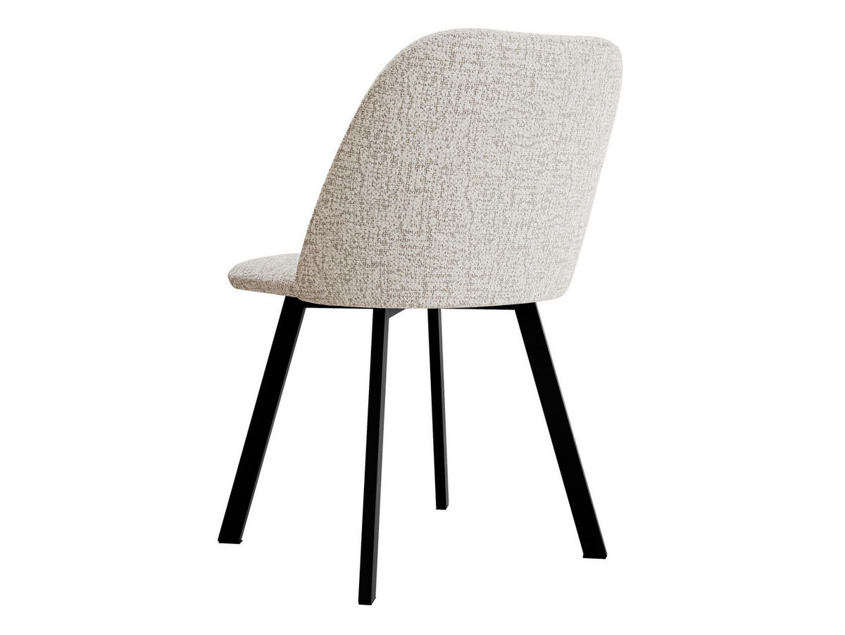 ESSZIMMERSTUHL K109 - Beige/Schwarz, Holzwerkstoff/Textil (47/80/58cm) - MIRJAN24