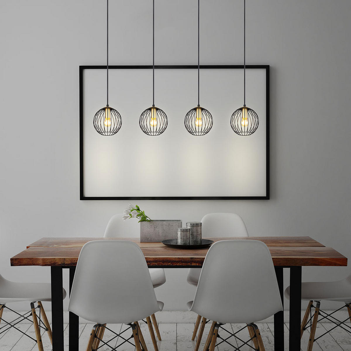 HÄNGELEUCHTE Metall Schwarz Messingfarben - Schwarz, Metall (100/16/150cm) - Globo Lighting