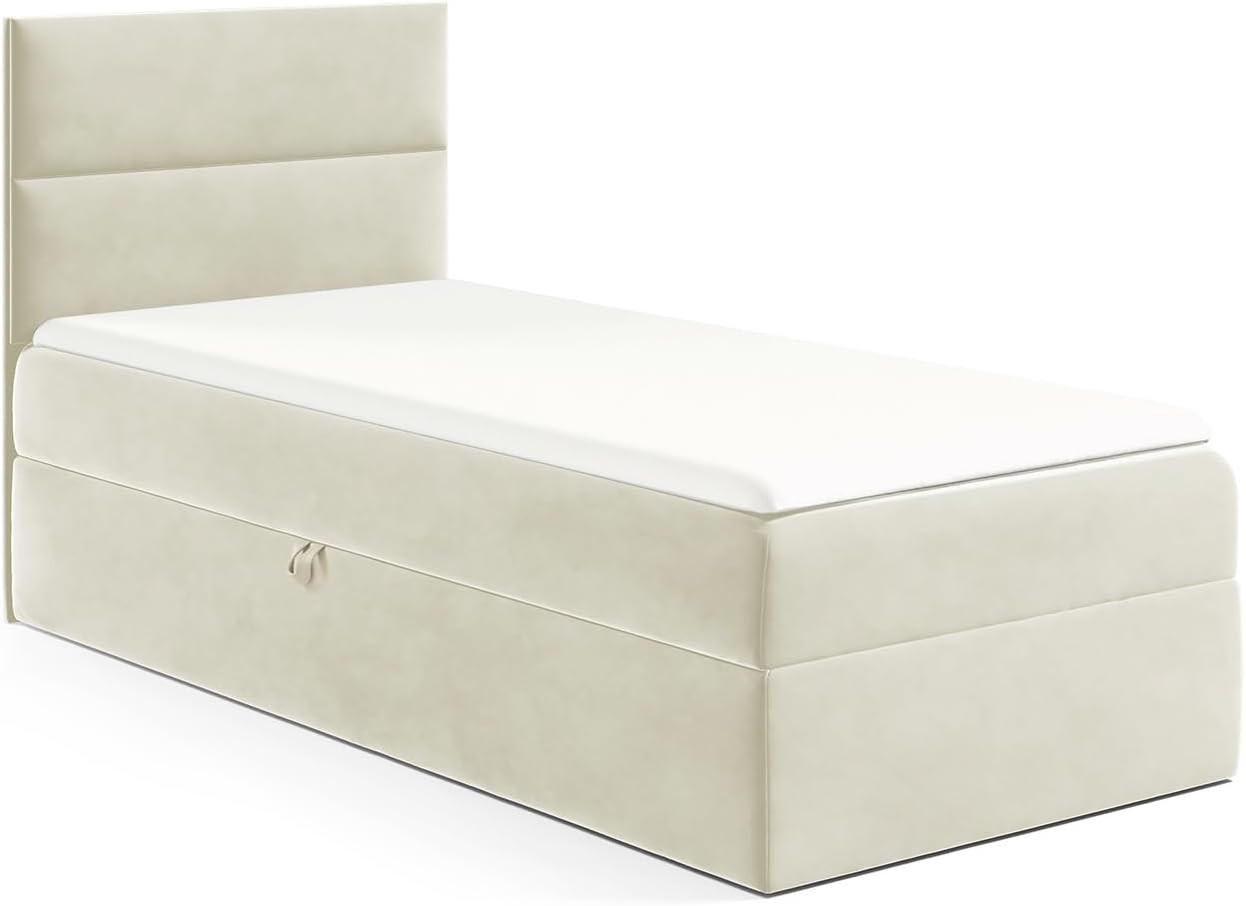Meblini Kinderbett Creme 84x208 cm
