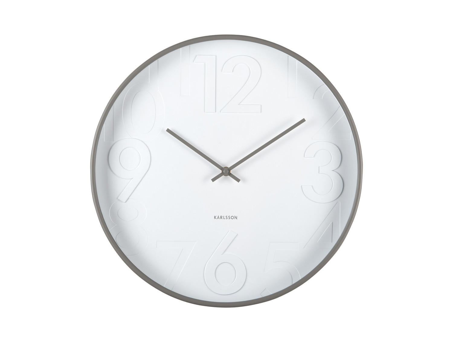 WANDUHR Ayuno Ø40 cm - Grau, Kunststoff (40/5/40cm) - Karlsson