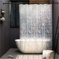 DUSCHVORHANG Weiß EVA transluzent wasserdicht - Transparent, Textil (200/120cm) - MCBOSON