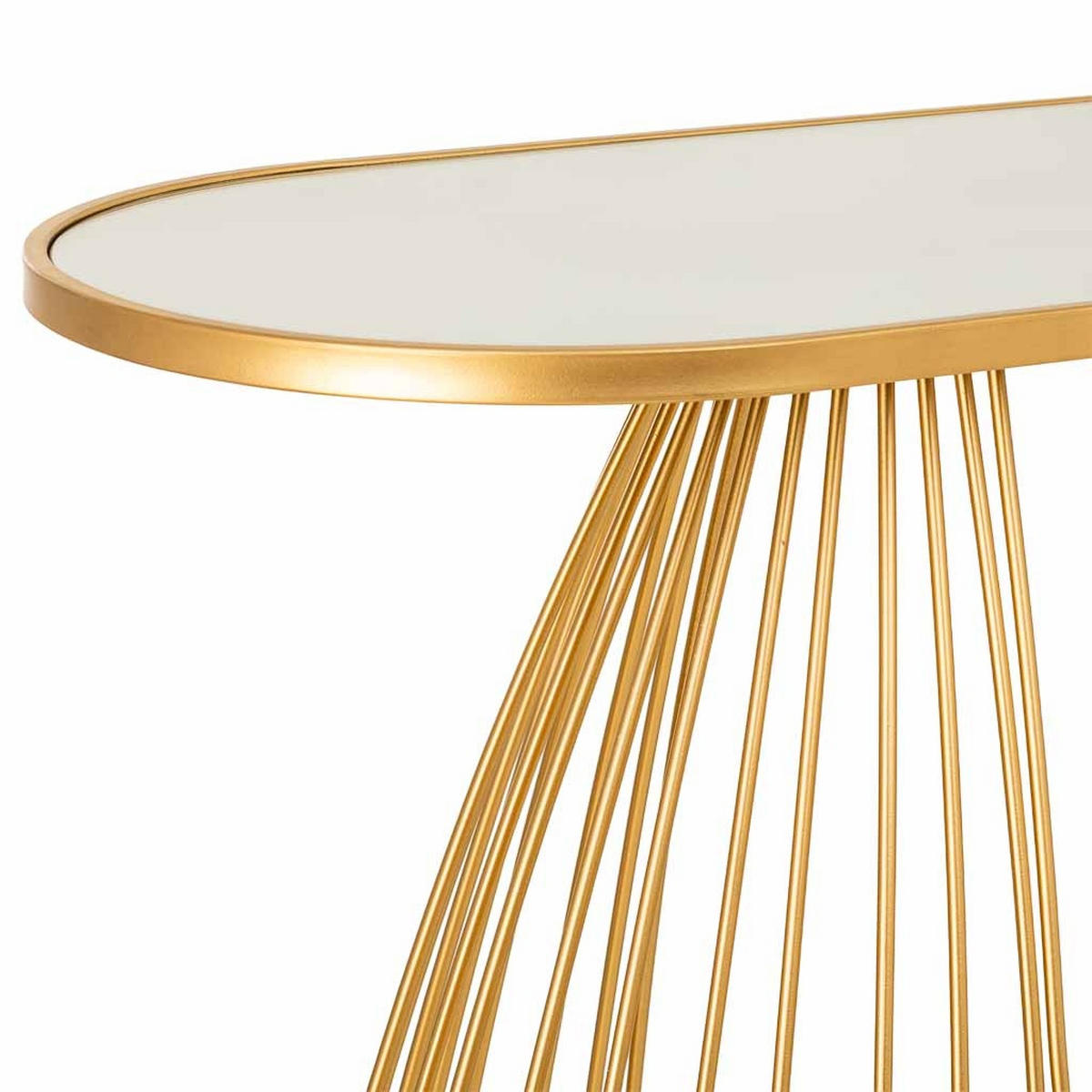 KONSOLENTISCH aus Metall, 120x40x80cm - Goldfarben, Metall (42/122/82cm) - Wanderlust