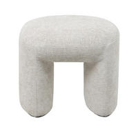 POUF aus Stoff 47x42x42cm, beige - Beige, Textil (47/42/42cm) - Giga Meubel