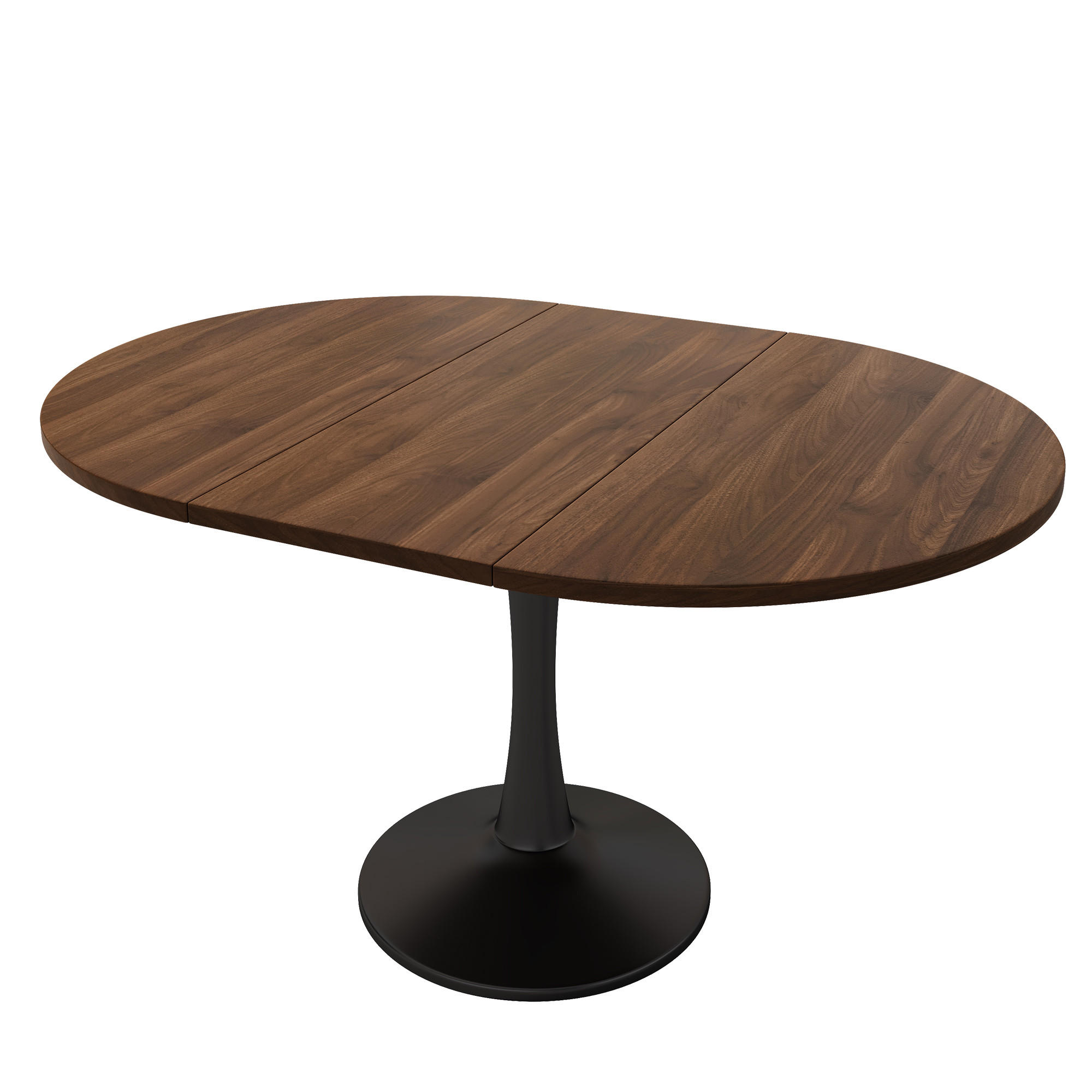 ESSTISCH ausziehbar 100-140/100/75 cm DE-39757 Walnussholzfarbe - Walnussfarben, Holzwerkstoff (100/140/75cm) - ComfortXL