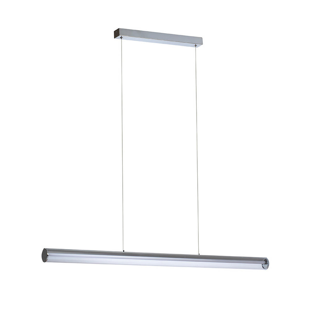 PENDELLEUCHTE RIVIER LED I Chrom 24 W - Chromfarben, Metall (30/30/120cm) - Rendl