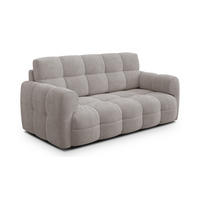 SOFA MELLOW 2,5-Sitzer, beige - Beige/Schwarz, Holz/Textil (183/87/98cm) - Courtois Laville