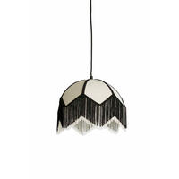 HÄNGELAMPE Sulina Weiß 35/35/28 cm - Weiß, Textil (35/35/28cm) - Light & Living