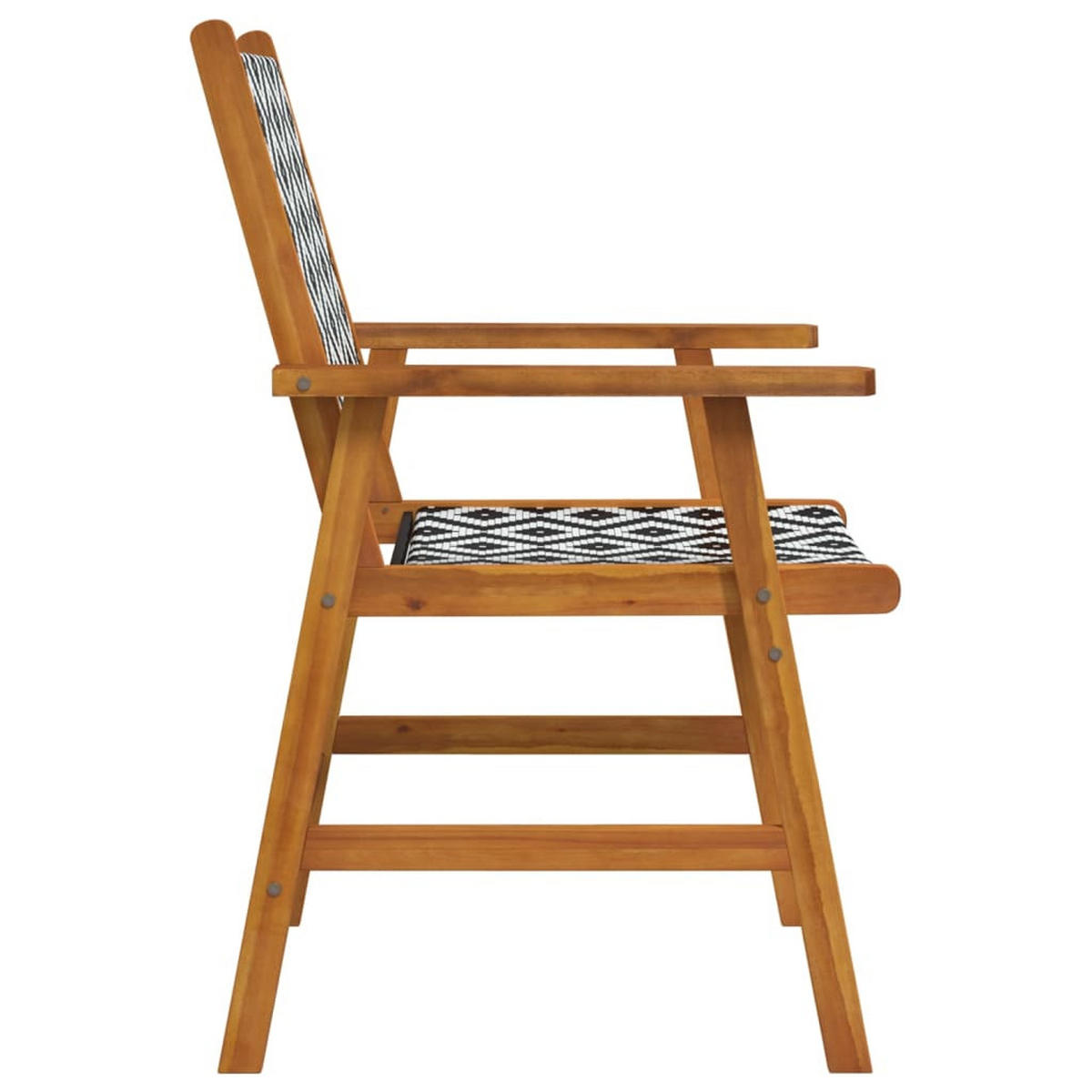 GARTENSTÜHLE 2er Set Massivholz Akazie - Braun, Holz (56/92/62cm) - vidaXL