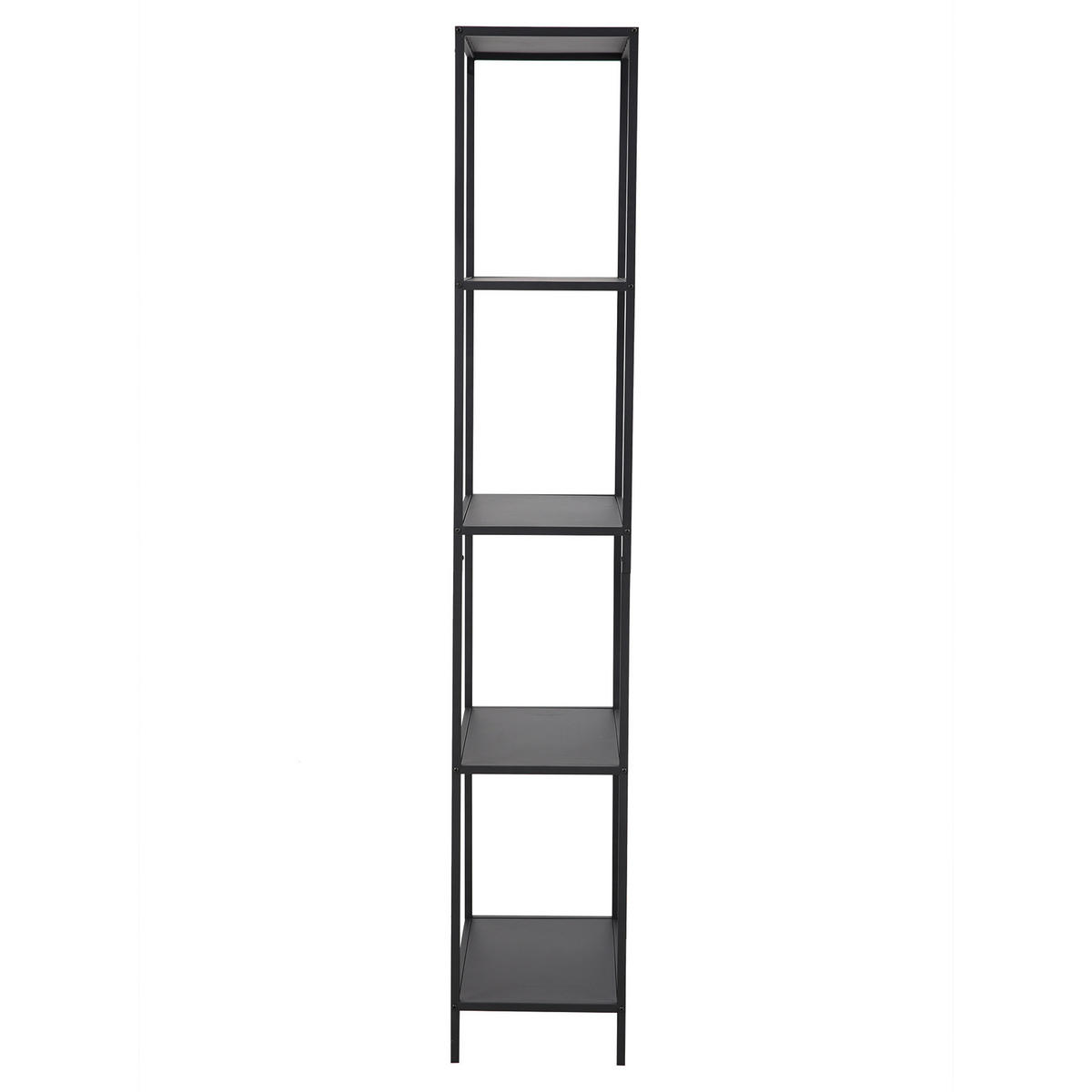 METALLREGAL CARPO Schwarz - Schwarz, Metall (51/175/30cm) - SVITA