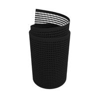 SICHTSCHUTZSTREIFEN PP Premium Gelocht 30 Prozent Streifen Schwarz 2,55m - Schwarz, Kunststoff (255/19cm) - ZAUN|ZU