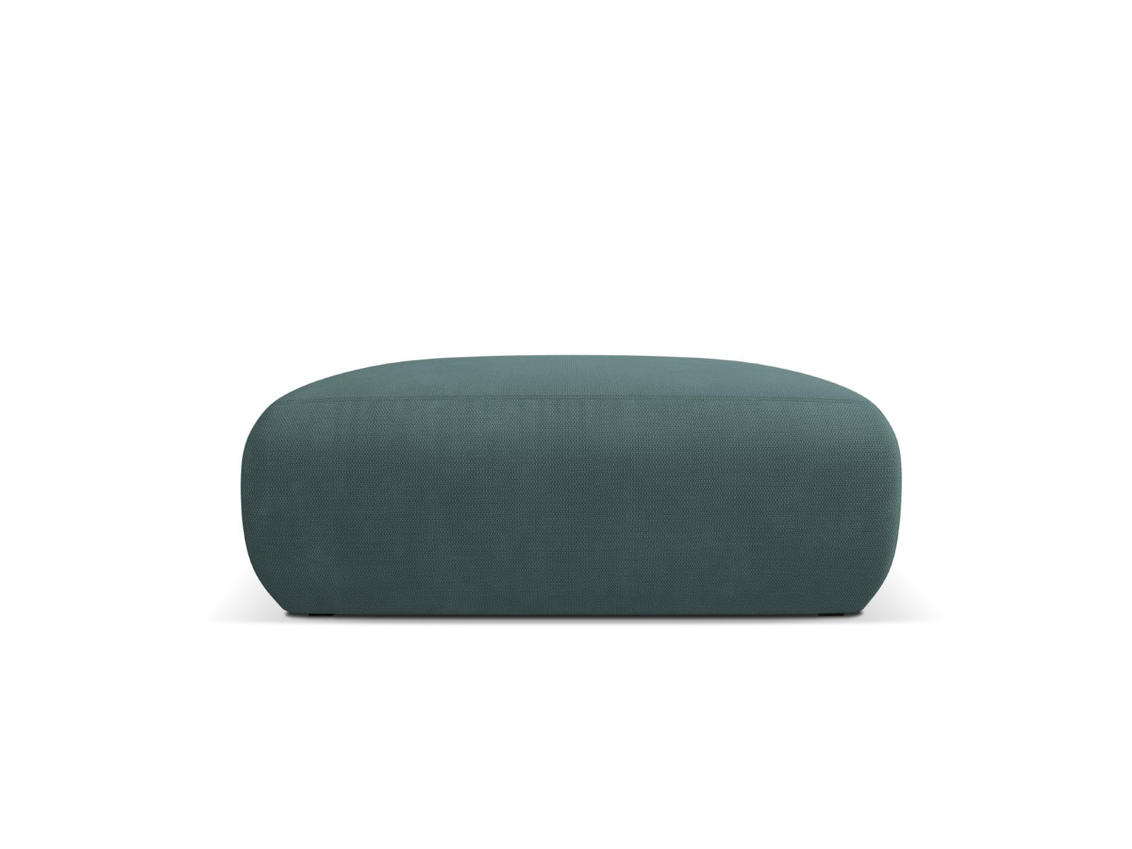 POUF Molino aus strukturiertem Stoff meergrün - Smaragdgrün, Textil (100/36/100cm) - Micadoni