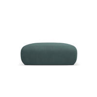 POUF Molino aus strukturiertem Stoff meergrün - Smaragdgrün, Textil (100/36/100cm) - Micadoni