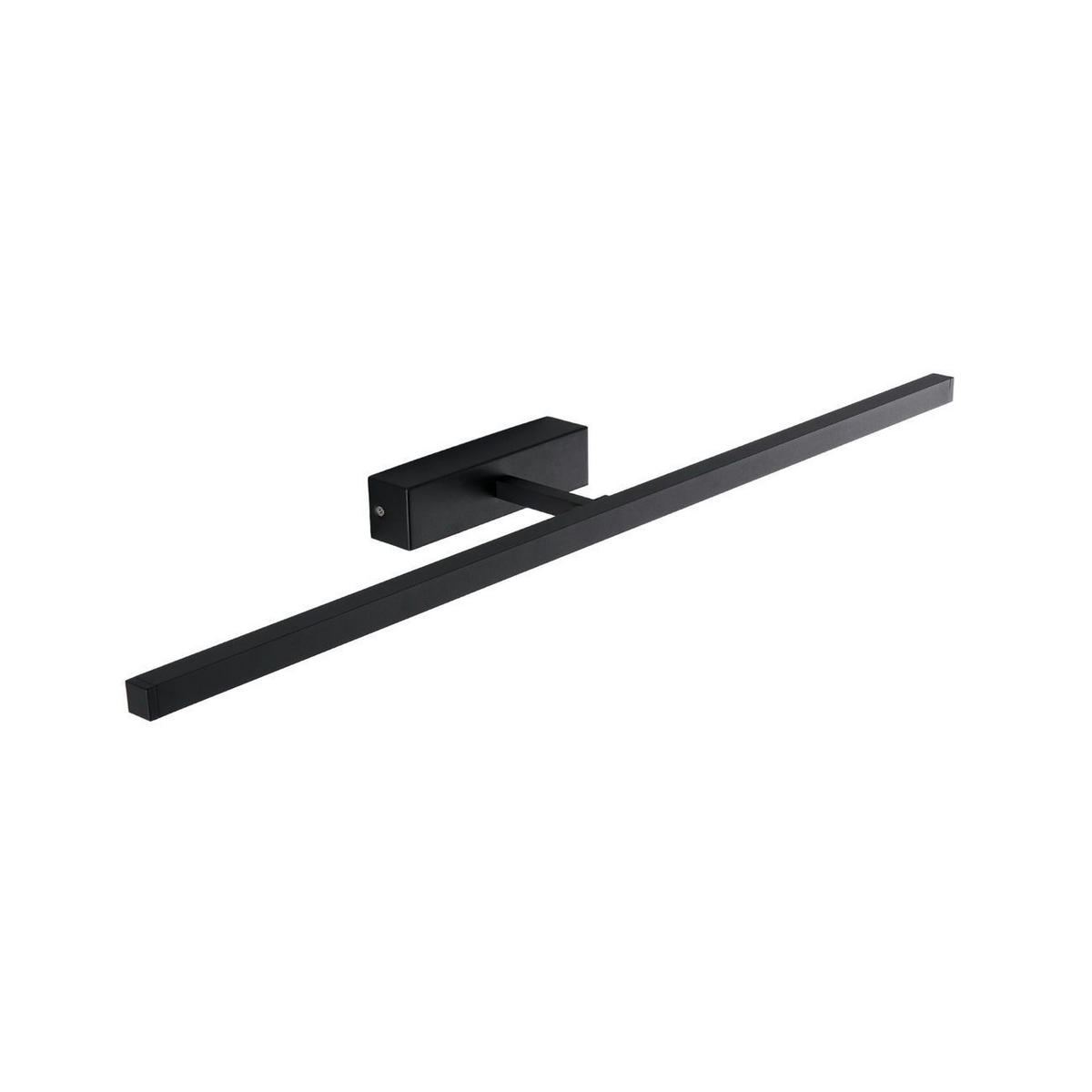 WANDLEUCHTE Xenia, Schwarz, 80cm - Schwarz, Metall (80/4.5/80cm) - KOSILUM