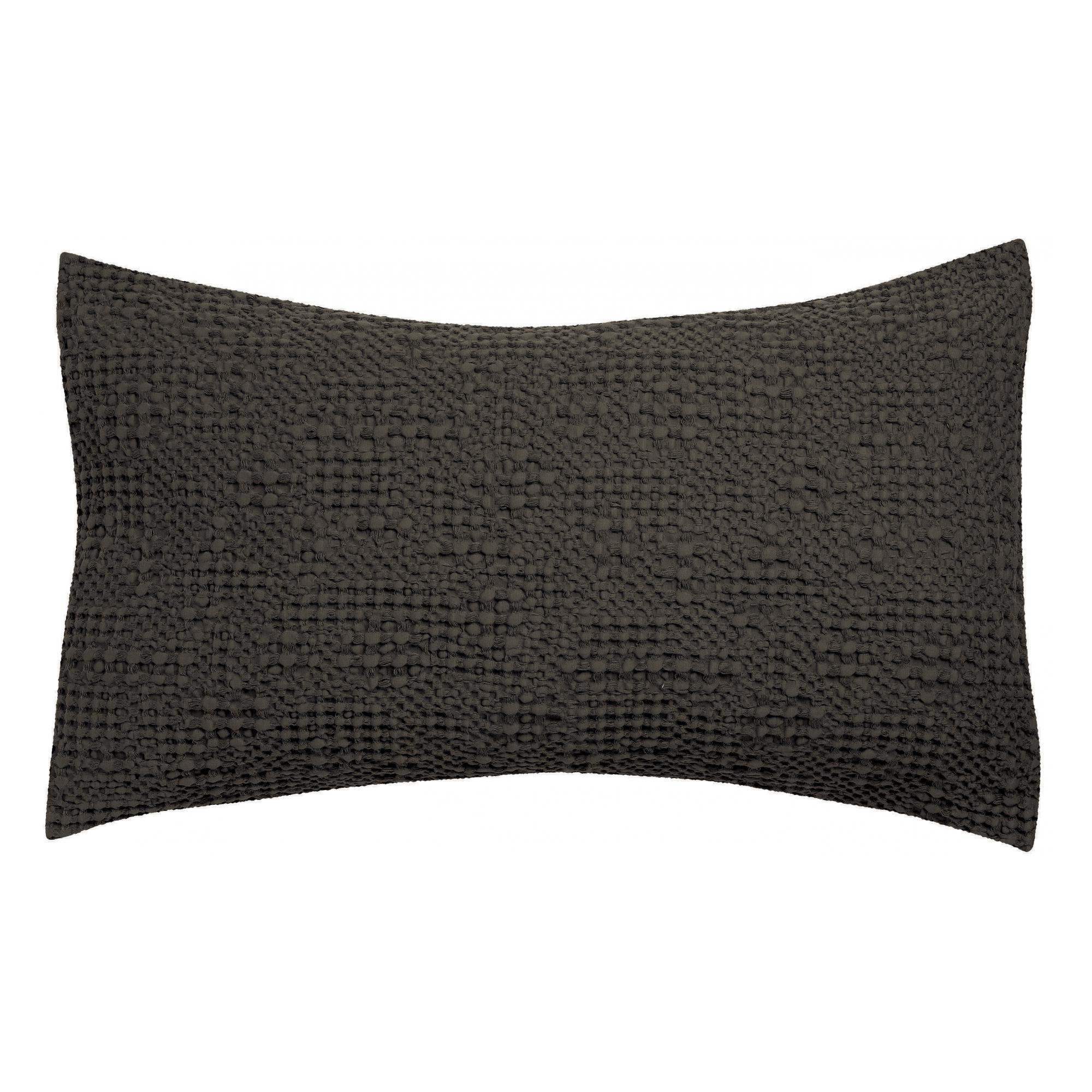 KISSEN Tana carbonfarben 40 x 65 cm - Schwarz, Textil (65/40cm) - Vivaraise