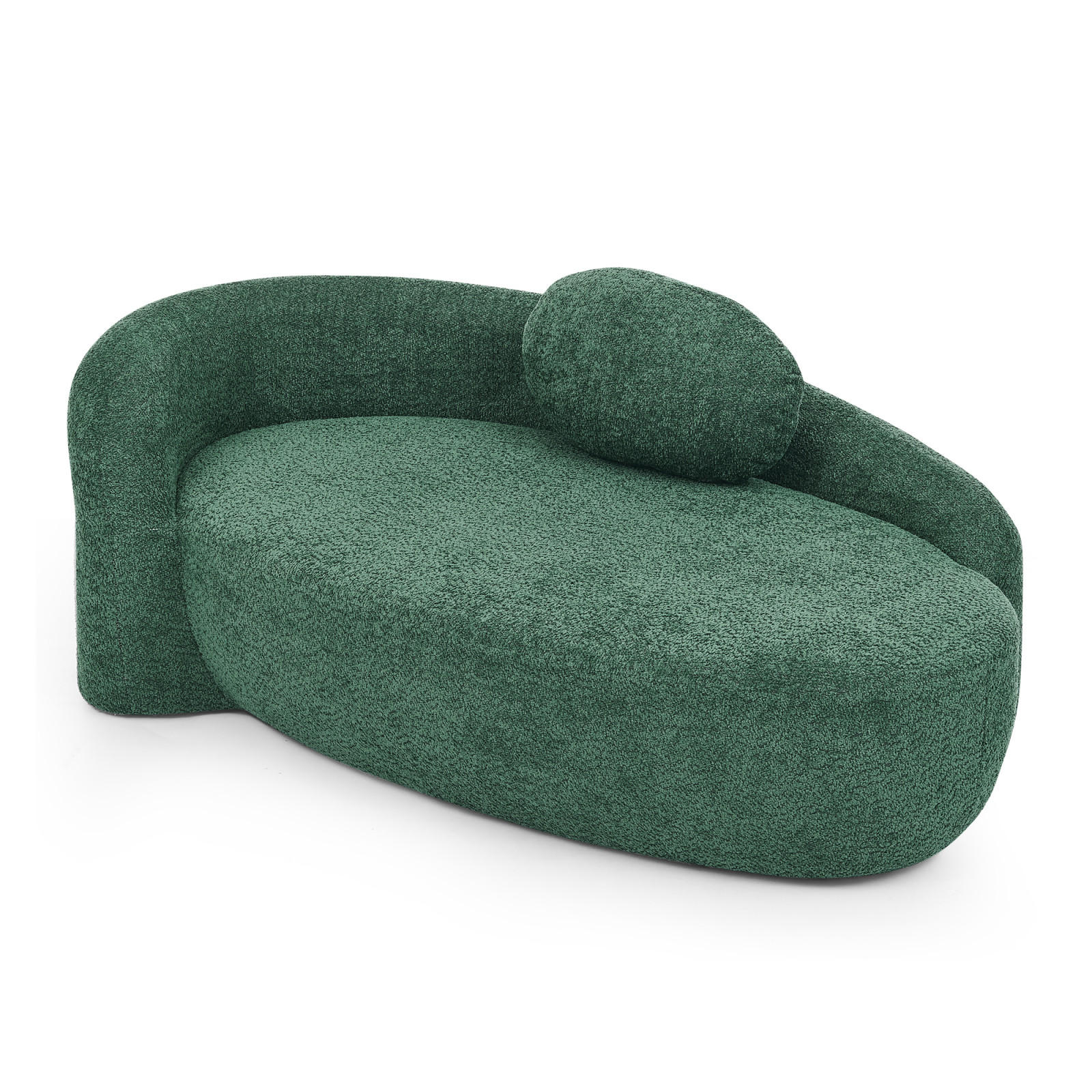 SOFA mit Schlaffunktion und Kissen, Relaxsessel für Wohnzimmer & Schlafzimmer, Grün - Grün, Textil (67/24/38cm)