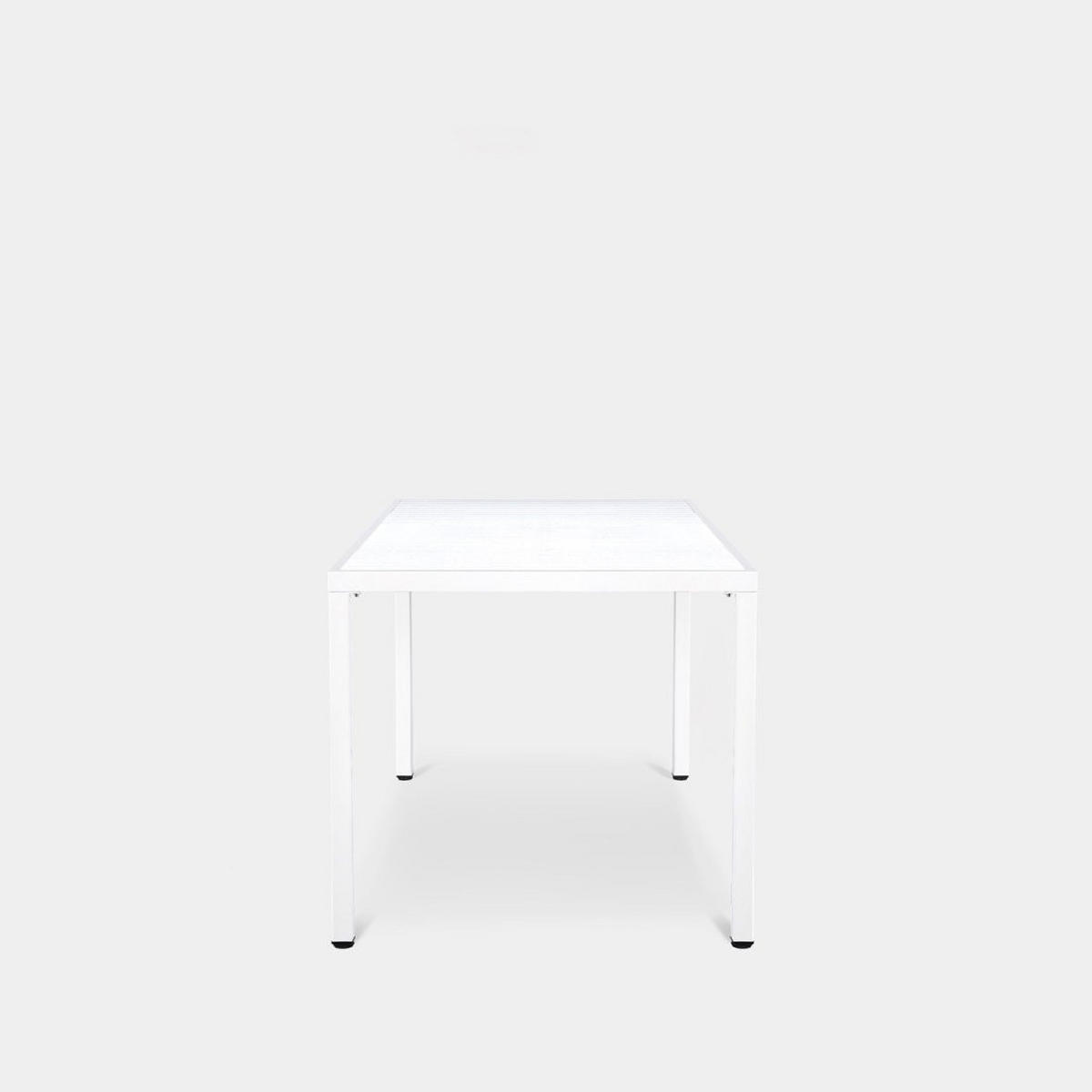 ESSTISCH Jastorf Weiß 165 cm x 76 cm - Weiß, Kunststoff (85/165/76cm) - Klast Home