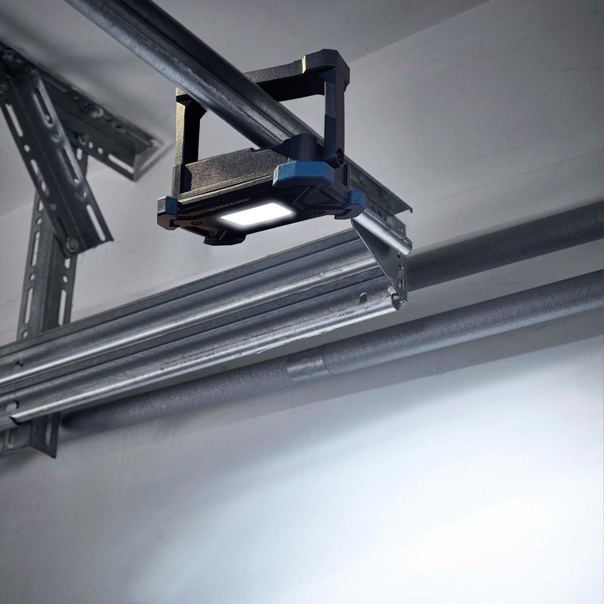 AKKU-LED-ARBEITSSTRAHLER - 20W, 2000 Lumen, dimmbar, IP65, USB-C, robust, für Werkstatt und Haushalt, 2er-Set - Schwarz, Metall (4.8/16/15cm) - Northpoint