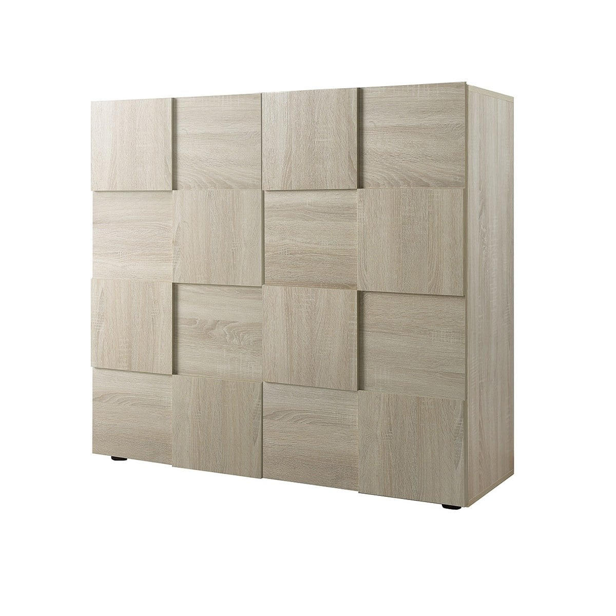 SIDEBOARD mit 2 Türen L121 cm - Dama - Eichefarben, Holzwerkstoff (42/111/121cm) - Calicosy