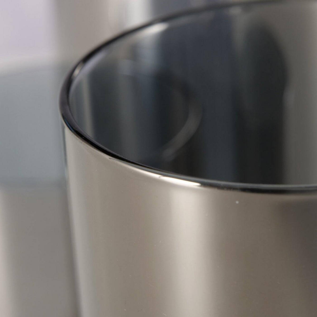 KERZENHALTER Metall 4er-Set - Grau, Glas (8/23/24cm) - Boltze Home