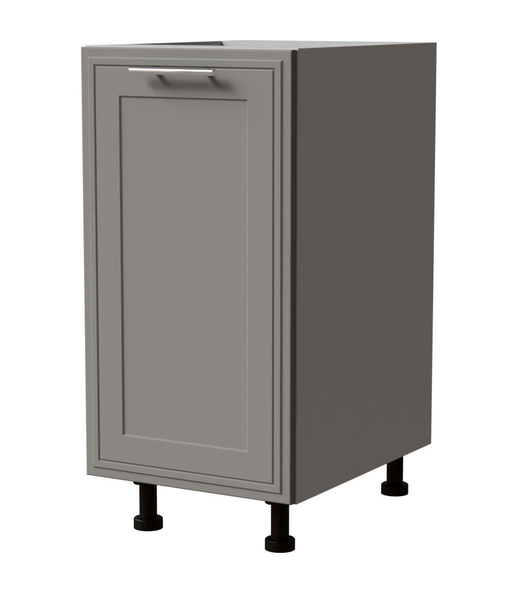 UNTERSCHRANK Salo D1D/40 Grau / Dust Grey Matt 40 / 50 / 82cm - Grau, Holz/Holzwerkstoff (40/82/50cm) - Feldmann-Wohnen