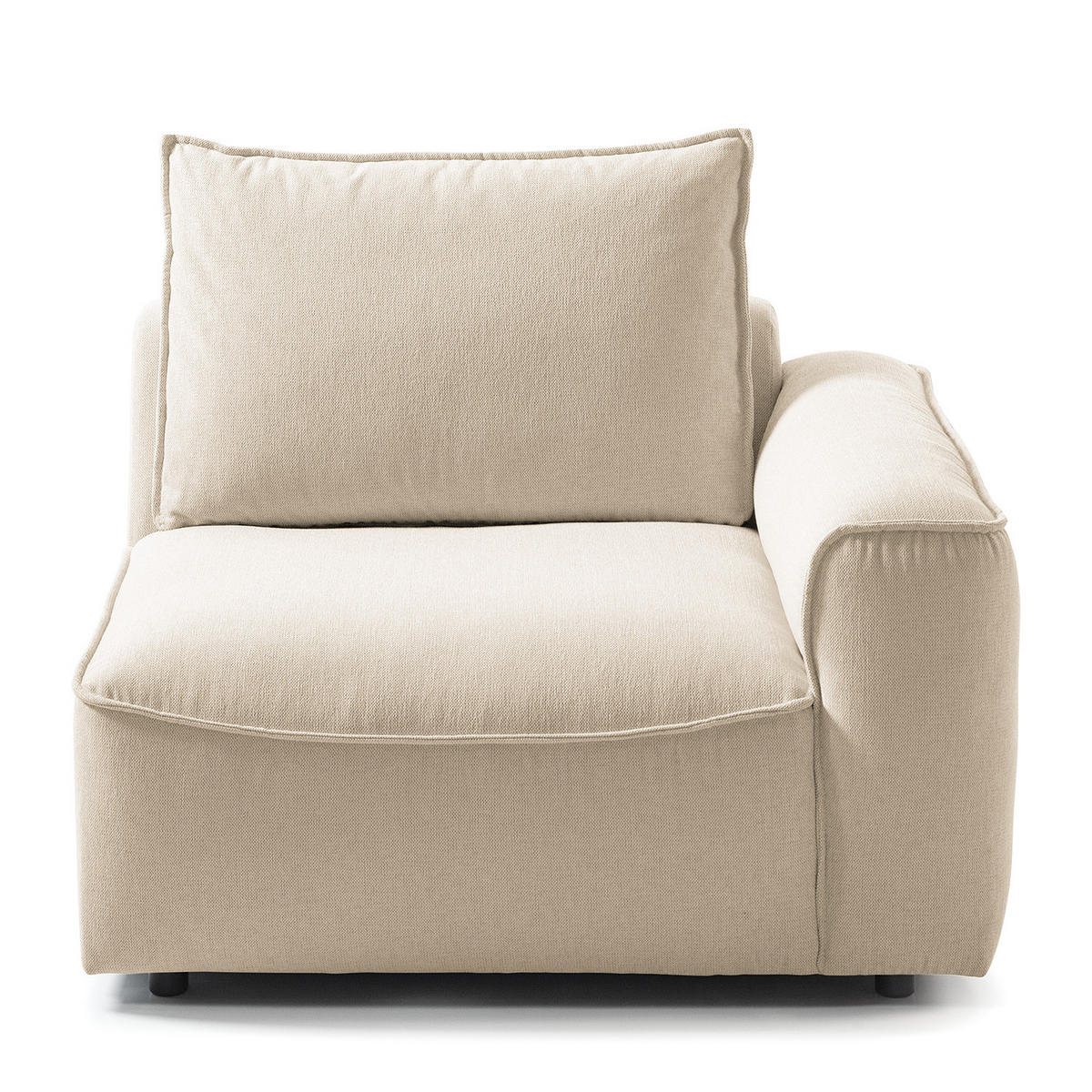 MODULSESSEL - Beige, Holz/Textil (104/82/99cm) - home24