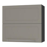 KÜCHENHÄNGESCHRANK Kvantum W8B/80 Beige Matt / Schwarz Matt 80 / 32,5 / 72cm - Beige/Schwarz, Holz/Holzwerkstoff (80/72/32.5cm) - Feldmann-Wohnen