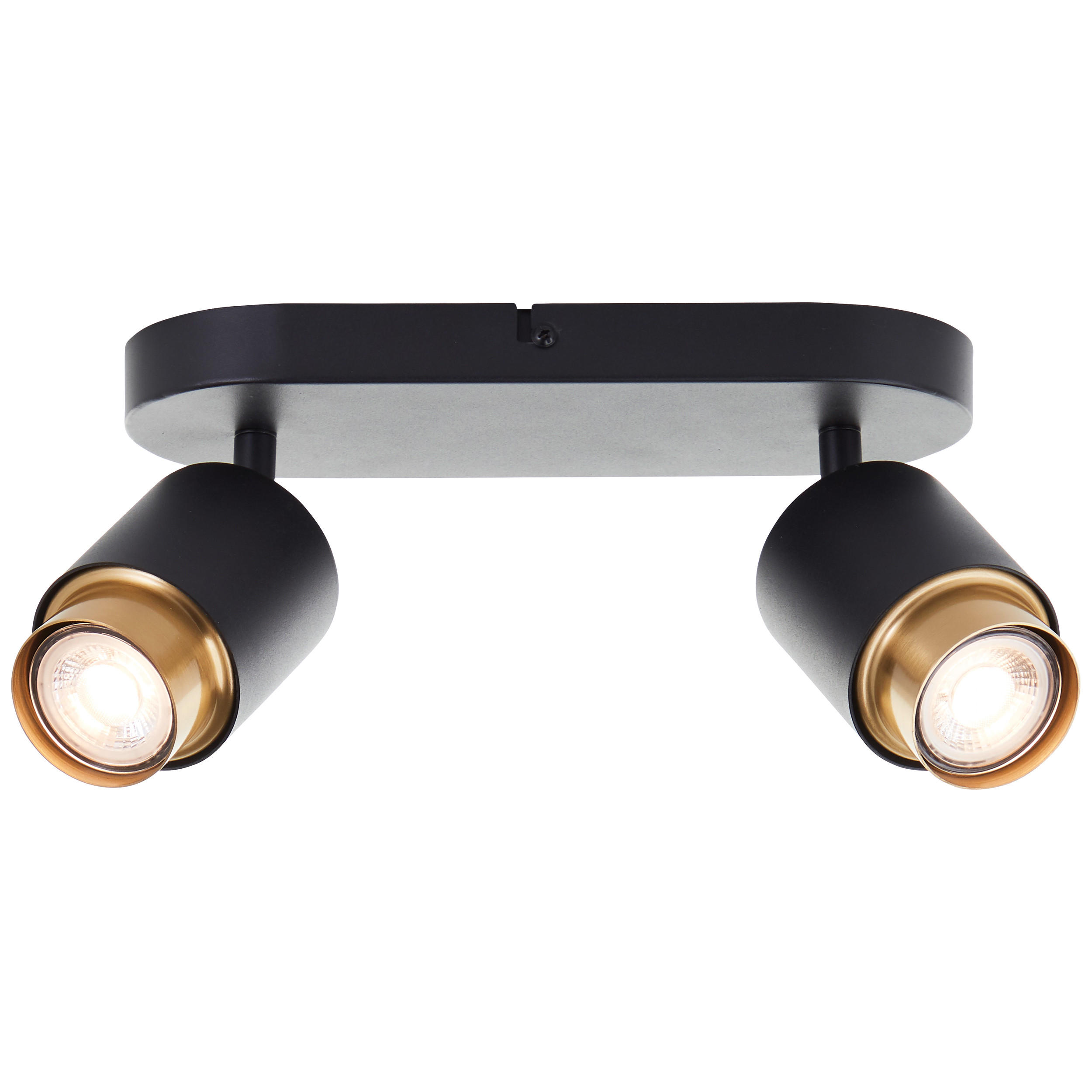 LED SPOT Covelo Sand Schwarz/matt gold 10/34,8/15,6 cm - Multicolor, Kunststoff (5cm) - Brilliant