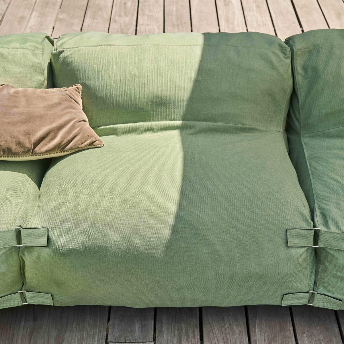 GARTENSOFA mit 4 Sitzplätzen, Kaktusgrünen - Grün, Textil - Oviala