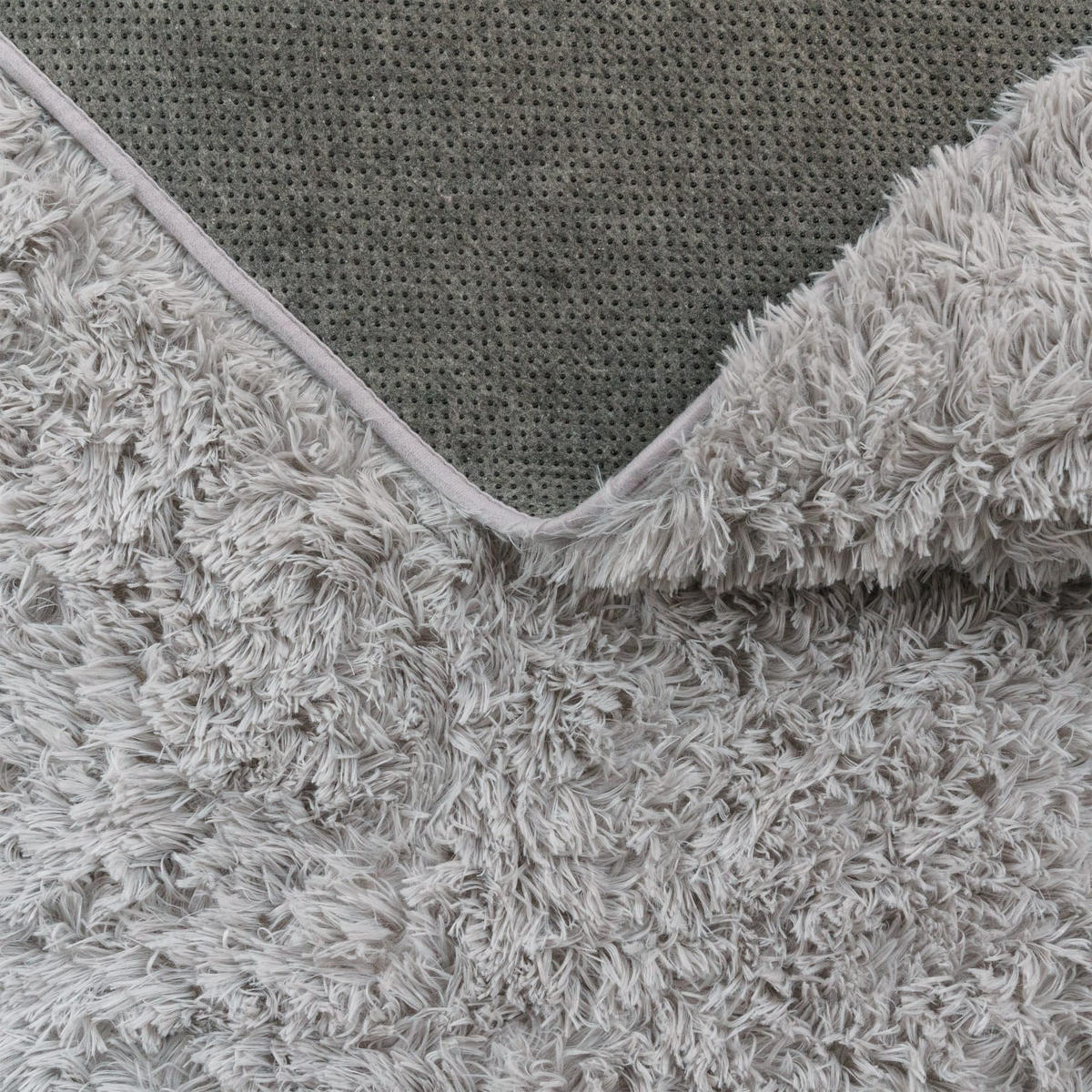 HOCHFLORTEPPICH Hellgrau 160 x 220 cm - Hellgrau, Kunststoff (160/220cm) - TT Home