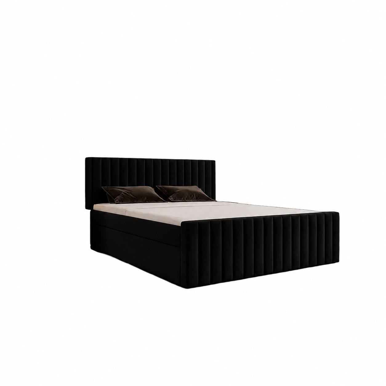BOXBETT Benito I Schwarz 120x200 cm - Schwarz, Textil (120/200cm) - B&B Home