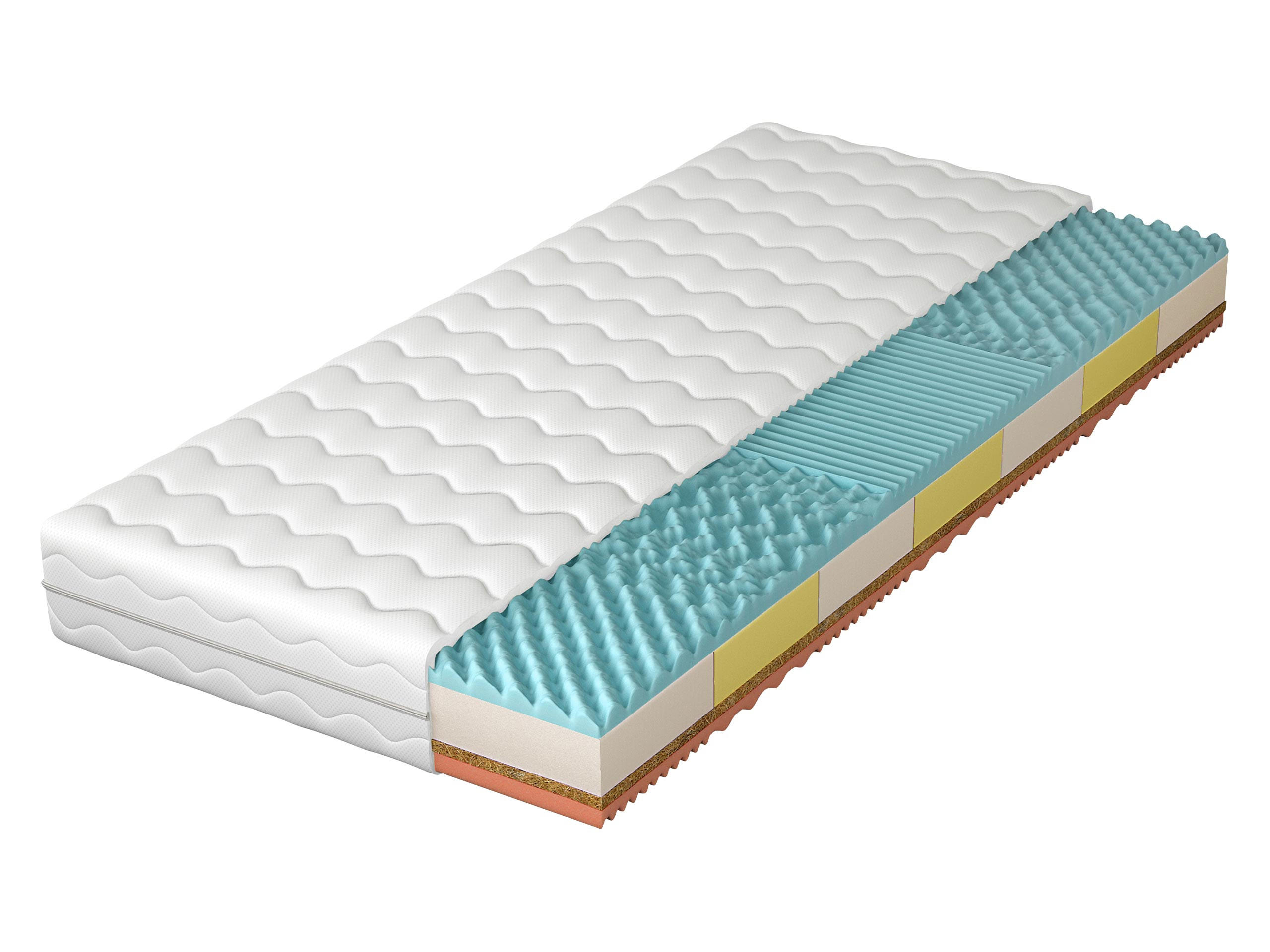 SCHAUMSTOFFMATRATZE Jowisz 20 cm - Weiß, Textil (120/200cm) - MIRJAN24
