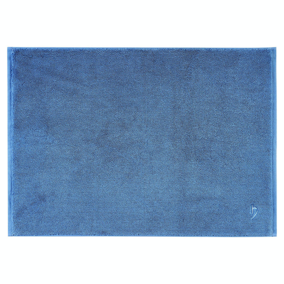 BADVORLEGER Pura Blau 60 x 90 cm - Blau, Textil (60/90cm) - Herzbach Home