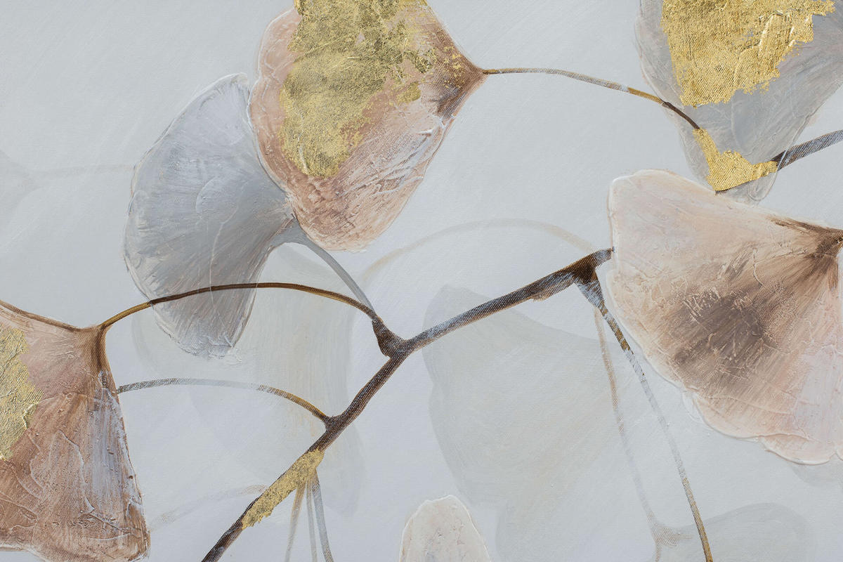 ACRYLBILD HANDGEMALT 80/80 cm - Beige/Braun, Holz/Textil (80/80cm) - KUNSTLOFT