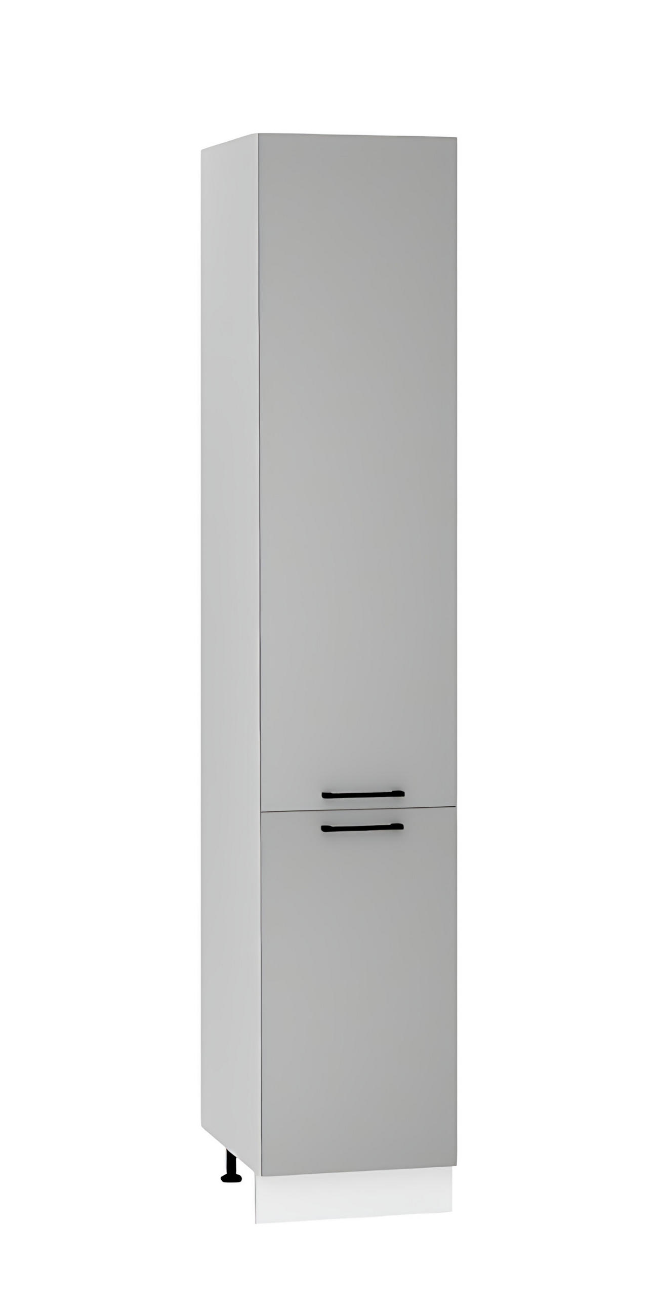 HOCHSCHRANK D40SŁ P/L – Morvex – Praktische Aufbewahrungseinheit – Grau / Matt - Grau, Holzwerkstoff/Metall (40/213.3/56cm) - ROYAL24_MARKT
