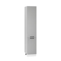 HOCHSCHRANK D40SŁ P/L – Morvex – Praktische Aufbewahrungseinheit – Grau / Matt - Grau, Holzwerkstoff/Metall (40/213.3/56cm) - ROYAL24_MARKT