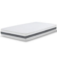 MATRATZE 120x200 cm aus hypoallergenem Waterfoam, 20 cm | Wattierung aus Vlies und Bezug aus atmungsaktivem 3D-Gewebe, anti-milben und antifungizid - Weiß, Textil (120/200cm) - The White Stone