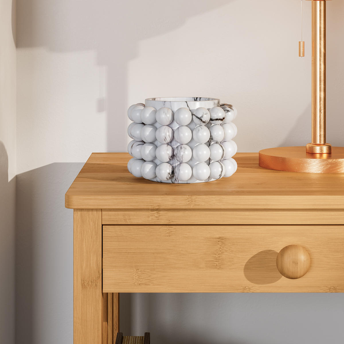 BEISTELLTISCH-SET 2 TLG. Ranua - Naturfarben, Holz (35/40/51cm) - [en.casa]