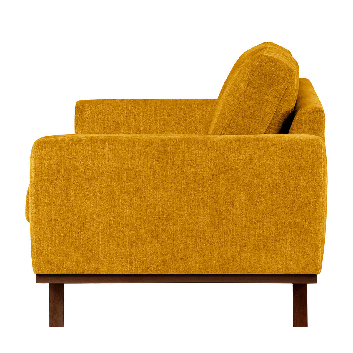 SESSEL - Gelb/Buchefarben, Holz/Buchenholz (122/81/88cm) - home24