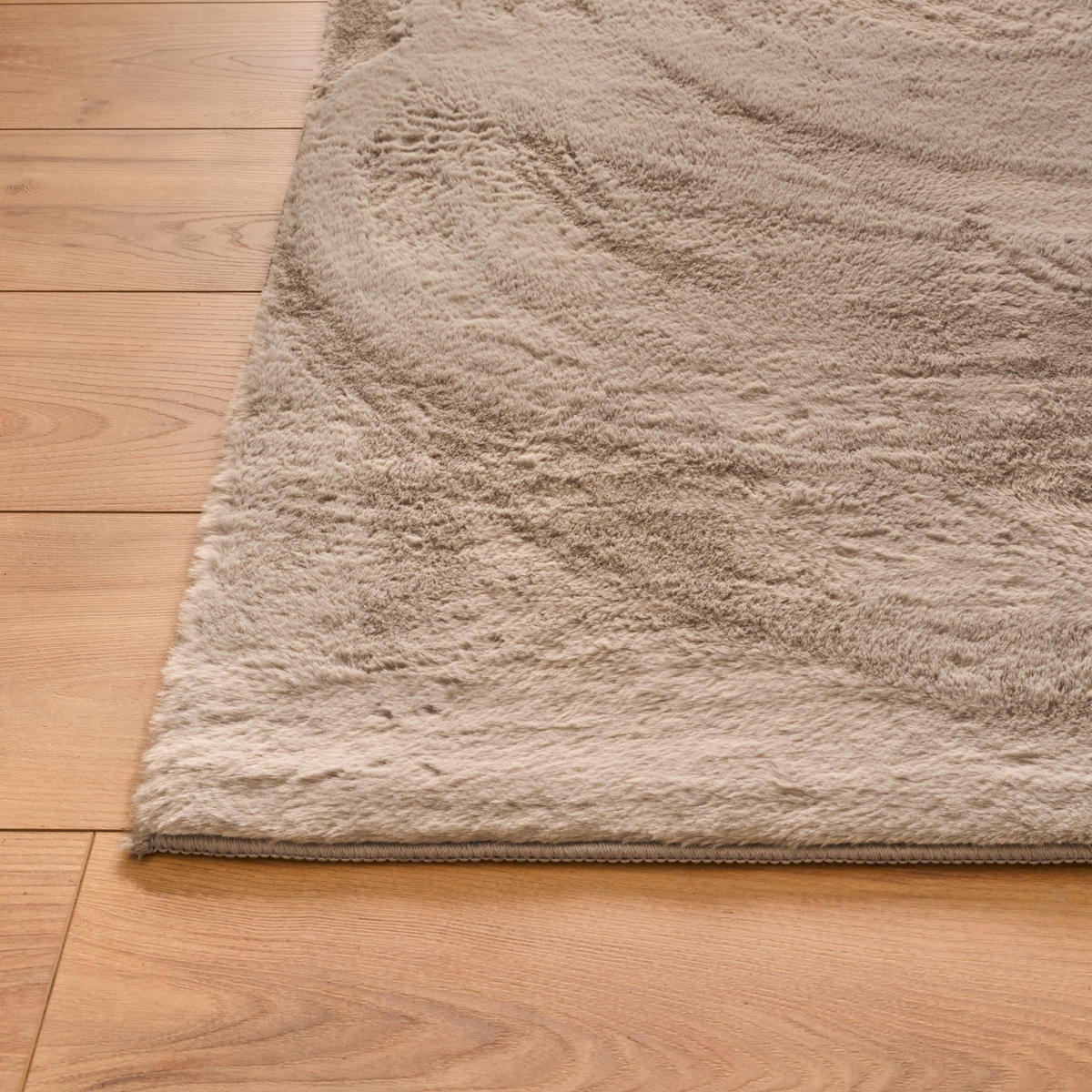 TEPPICH uni ultra weich grau Nube 80x150cm - Grau, Textil (80/150cm) - Nazar Rugs