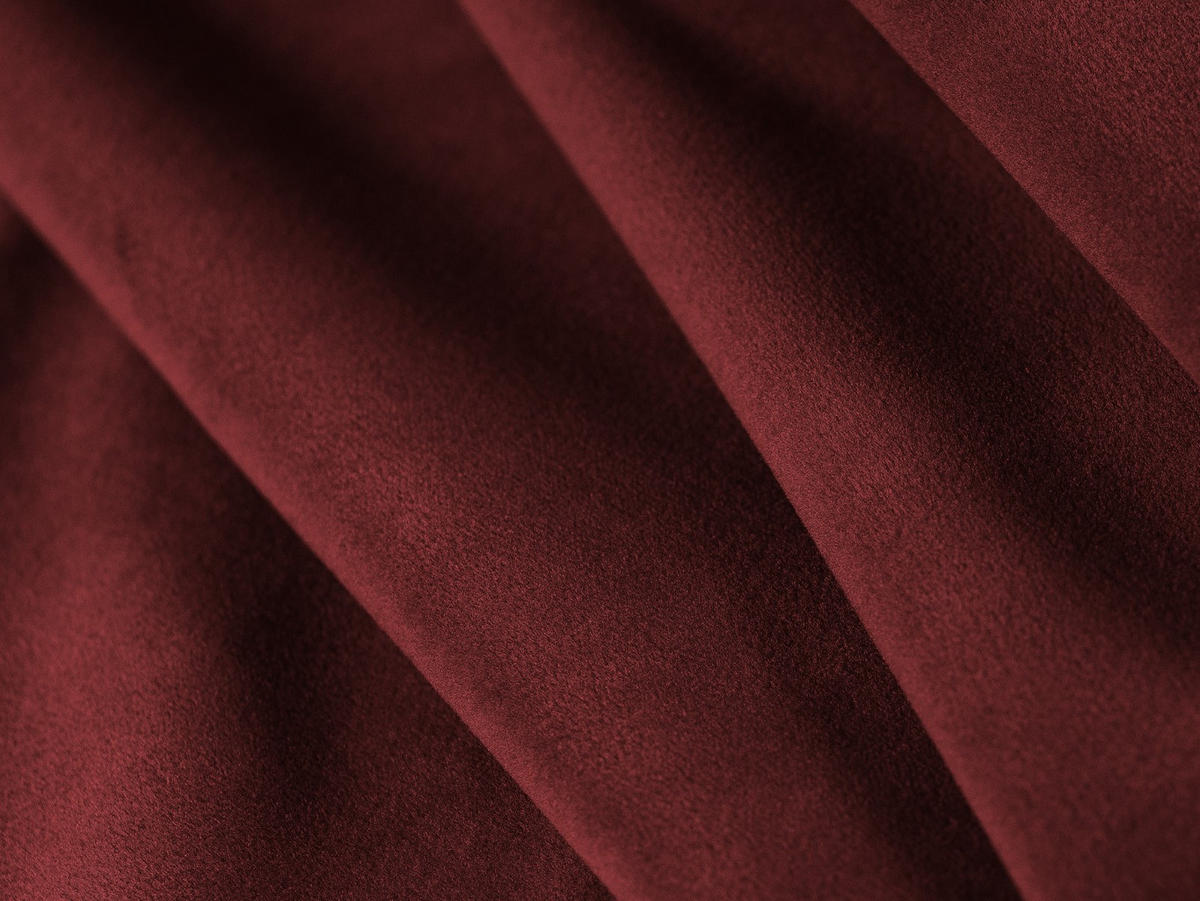 MODULARES-ECKSOFA links Bellis aus Samt dunkelrot 4 Sitzplätze - Dunkelrot, Textil (122/285cm) - Micadoni