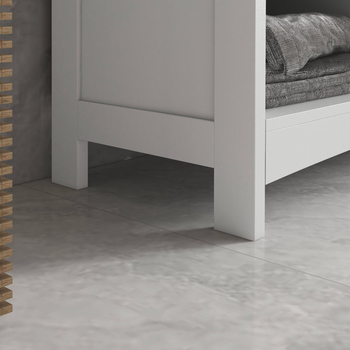 WASCHBECKENUNTERSCHRANK DE-15881 2 Türen mit verstellbarem Einlegeboden Weiß - Weiß, Holzwerkstoff (90/60/30cm) - ComfortXL