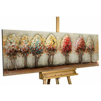 METALLBILD Bunt 150/50 cm - Beige/Multicolor, Metall (6.4/50cm) - KUNSTLOFT