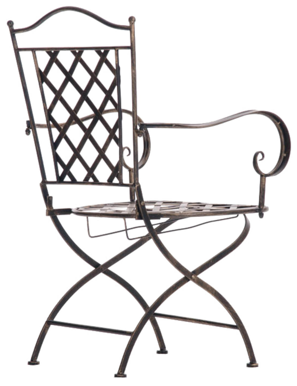 STÜHLE Athan - 2er Set bronze - Braun, Metall (56/93/51cm) - TPFGarden