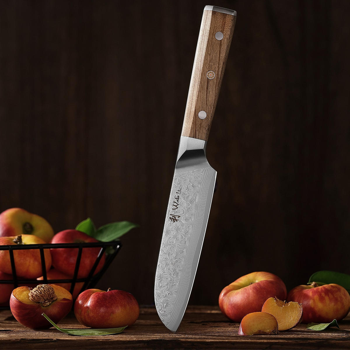 SANTOKUMESSER 12 cm - Braun, Metall (24cm) - Wakoli