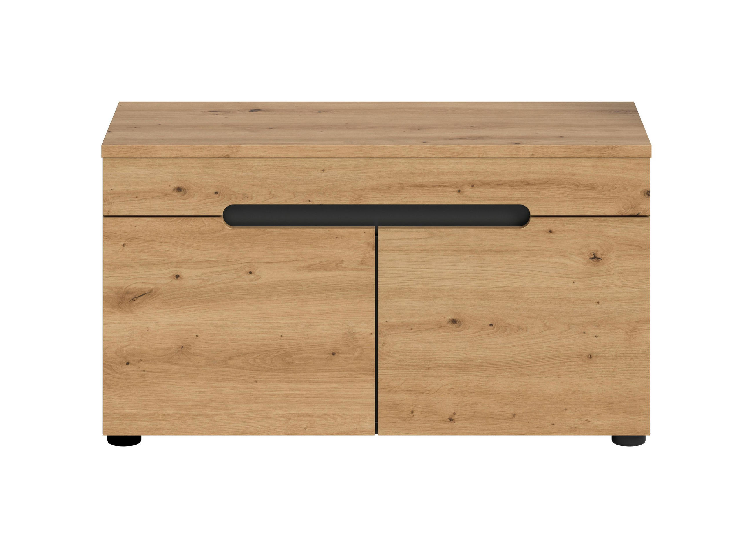 Thumbnail - Sitzbank, Grau, Holzwerkstoff, Recyclingholz, 80x45x37 cm, Wohnzimmer, Hocker, Sitzwürfel