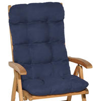 HOCHLEHNERAUFLAGE Flair HL 120/50/8cm Dunkelblau - Dunkelblau, Textil (50/8/120cm) - Beautissu 