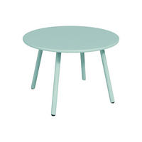 GARTENBEISTELLTISCH - 60 cm x 60 cm - Metall - Mandelgrün - MIRMANDE - Grün, Metall (60/60/34cm) - Vente-Unique