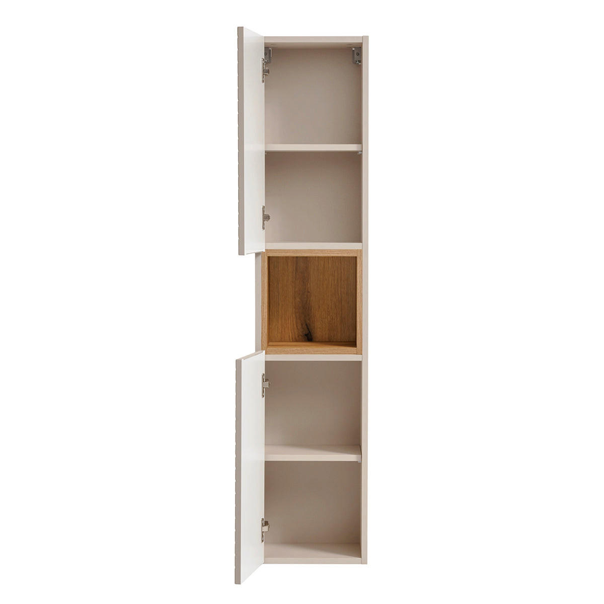 ZÁVESNÁ SKRINKA Manoa Kašmír - béžová, kompozitné drevo (30/140/25cm) - Petits-meubles