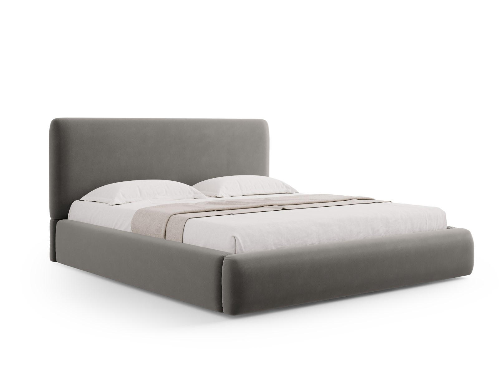 Cosmopolitan Design Bett Hellgrau 140x200 cm